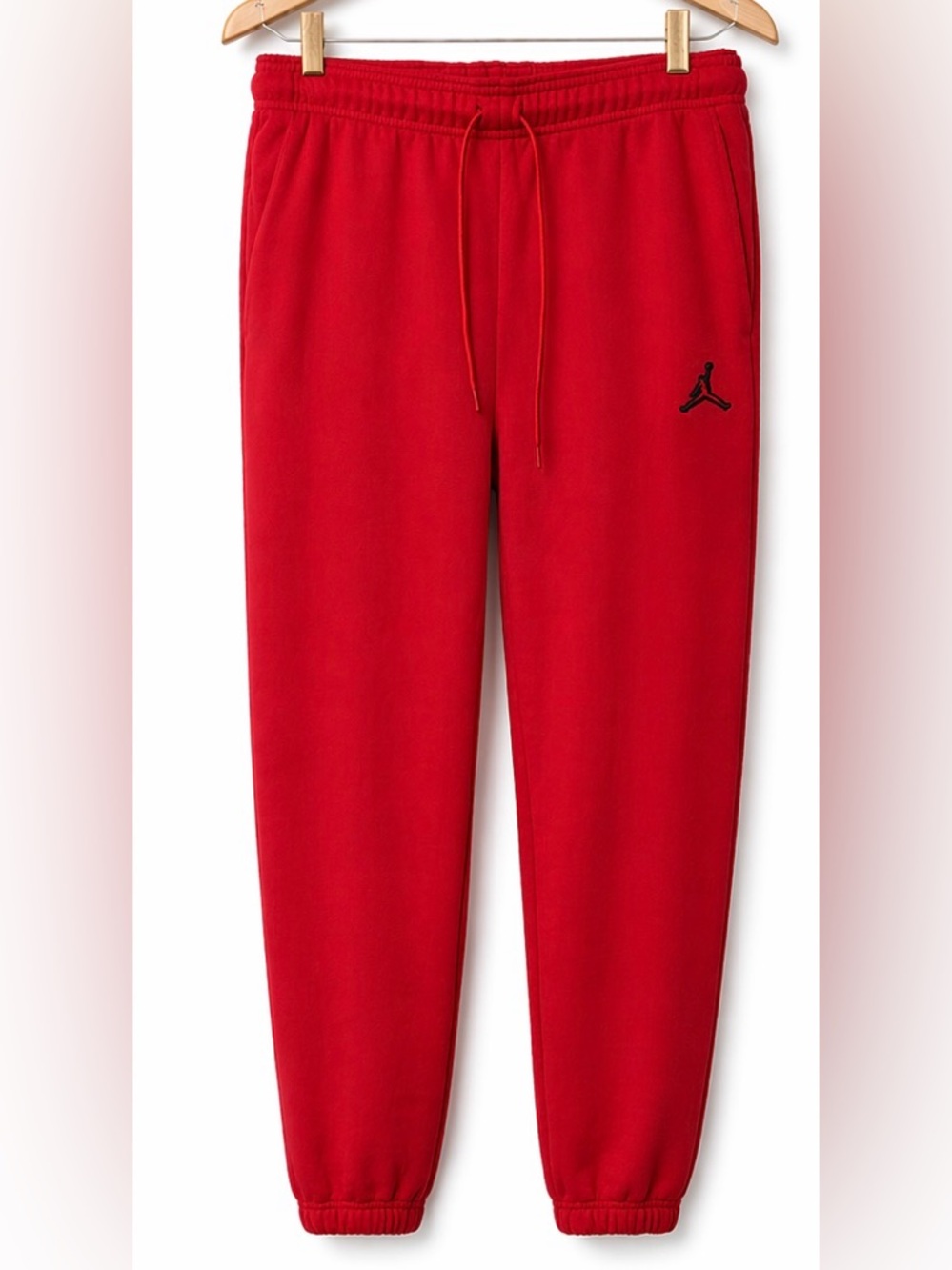 Nike Jordan Essentials Red Fleece Joggers Women’s M NWT Loose Fit Sweatpants